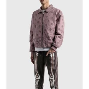 Rhude Bandana Bomber Jacket in Mauve NWT Men’s Sz. M